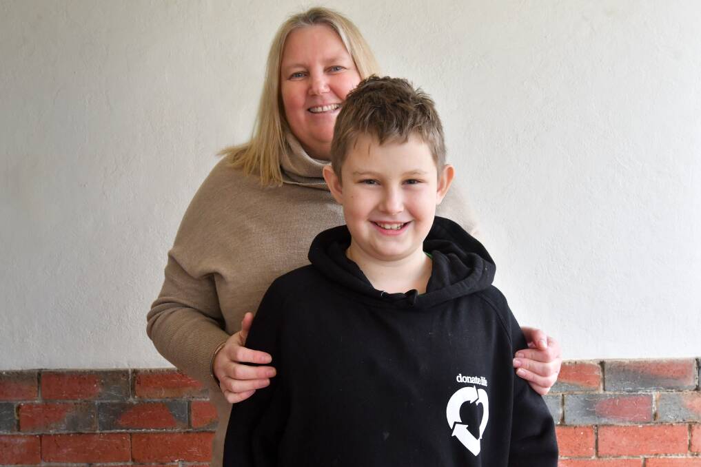 LIFE-CHANGING: Nikki Irwin with her nine-year-old son Archer, who received a liver transplant in 2019. Picture: NONI HYETT