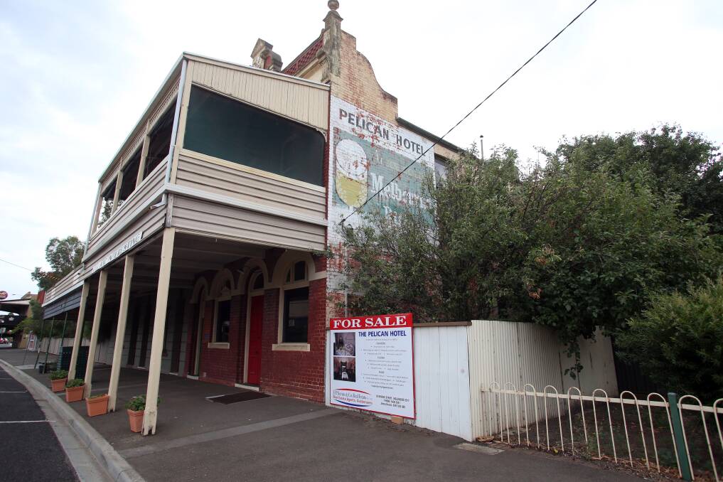 The Pelican Hotel in Inglewood is up for sale. Photo: GLENN DANIELS. 