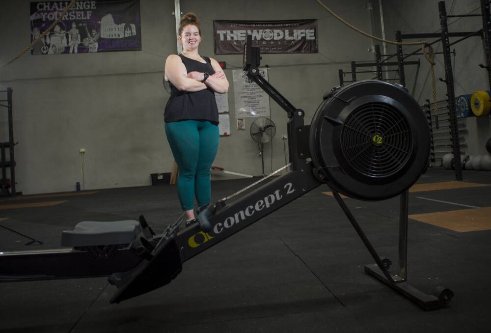 Danielle Bourke has been training at the Bendigo Colosseum gym for the past two years. Picture: DARREN HOWE