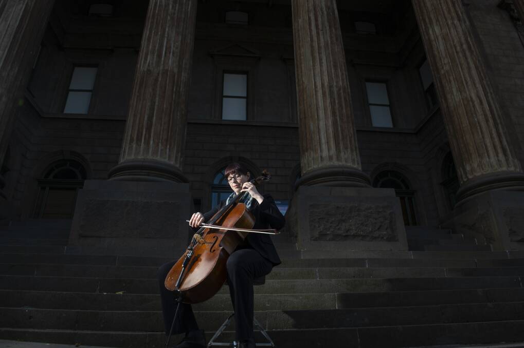 Cally Bartlett has been playing the cello since she was eight years old. Picture: DARREN HOWE