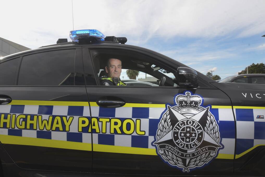 ROAD TOLL: Bendigo Highway Patrol's Leading Senior Constable Pat Allan is hoping for more police resources in the region. Picture: NONI HYETT