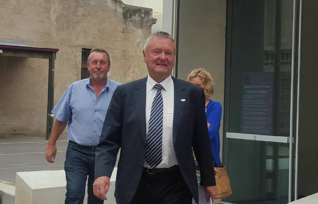 Gavan Holt leaves the Bendigo Magistrates' Court in 2016. Picture: ADAM HOLMES