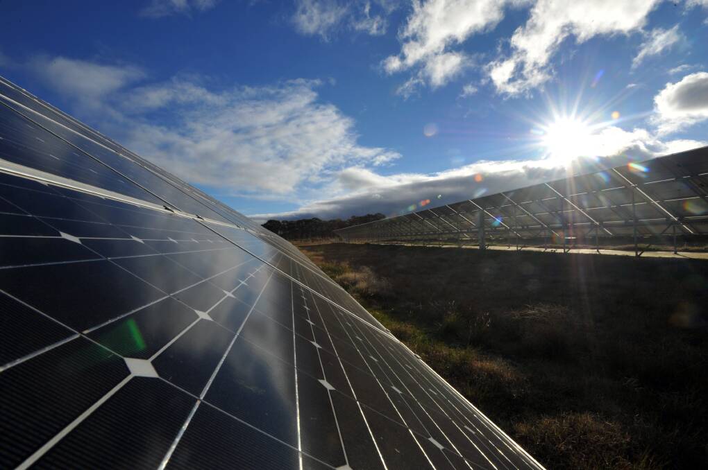 Solar panels. Picture: JIM ALDERSEY