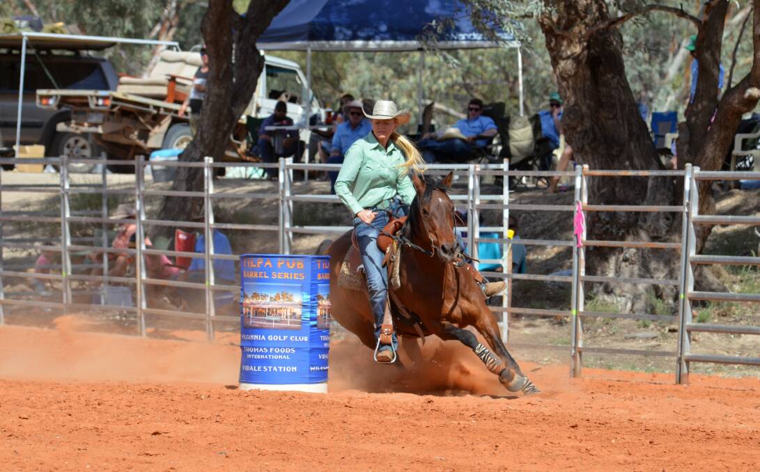 DEDICATION: The 23-year-old said she would train with her horse up to five times a week in preparation for a rodeo event. Picture: SUPPLIED