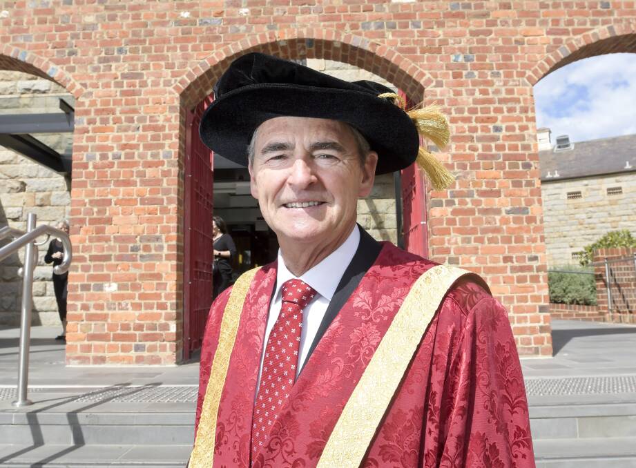 HONOUR: Former Victorian Premier John Brumby has been installed as the new chancellor of La Trobe University. Picture: NONI HYETT