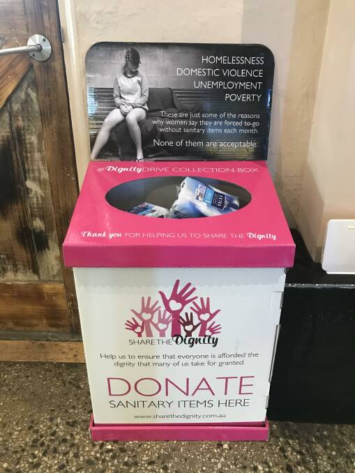 HELPING HAND: Share the Dignity have donation boxes around Bendigo where anyone can donate sanitary items for disadvantaged women. Picture: SUPPLIED