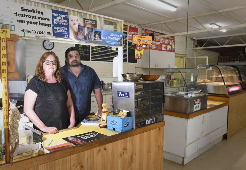Current general store owners Darren Morante and Shirley-Anne Hughes. Picture: NONI HYETT