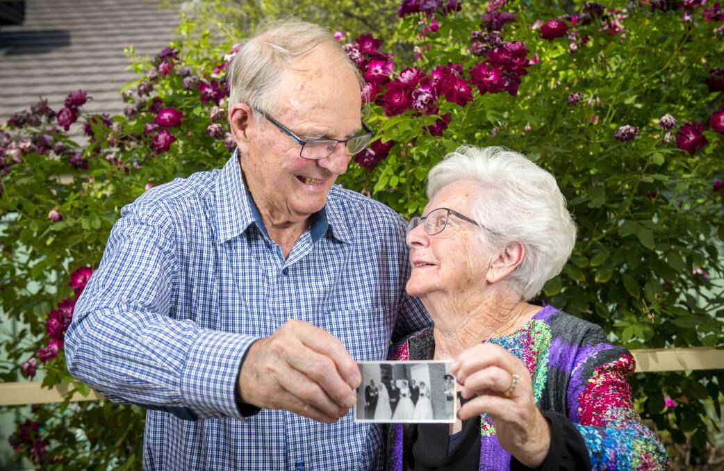 Ron and Lorna Pickles are celebrating their 60th wedding anniversary. Picture: DARREN HOWE
