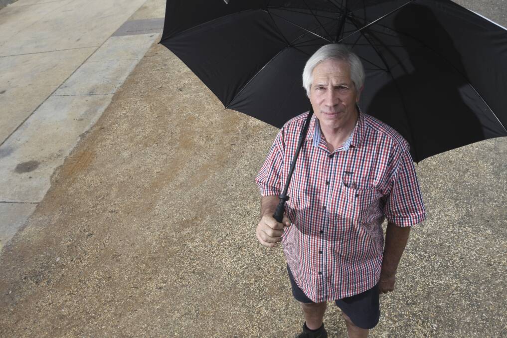 Kevin Long has been observing weather systems for years. Picture: NONI HYETT
