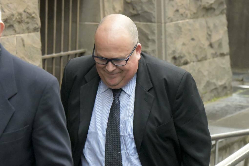 Lyndon Turvey leaving the Bendigo Magistrates' Court in May, 2019