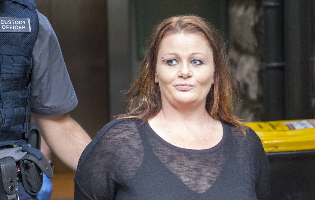 Kate Stone leaves a Bendigo court in July 2019 after being sentenced for the murder of Darren Reid. Picture: DARREN HOWE