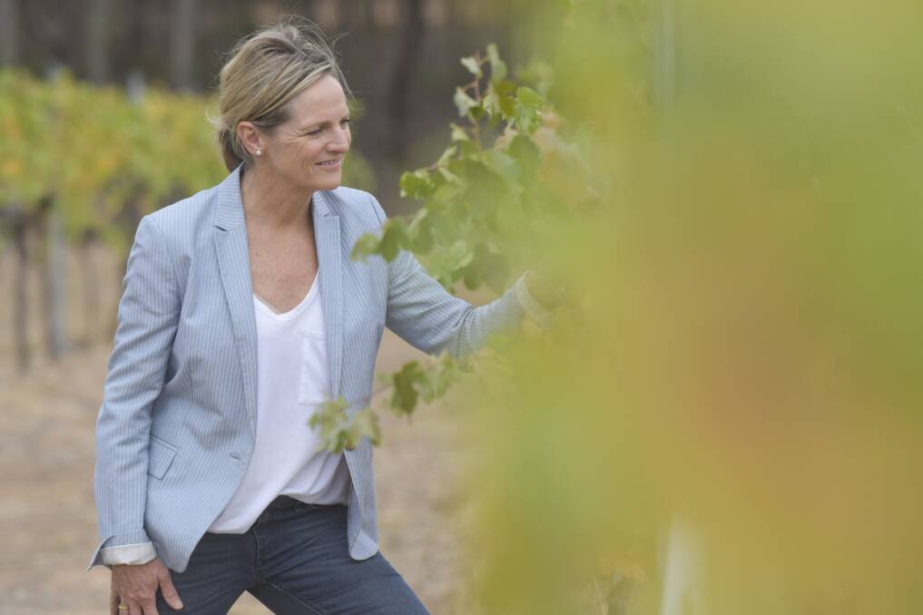 Denise Langford's Byronsvale Vineyard will take part in the Winemakers Festival in Bendigo this weekend. Picture: NONI HYETT