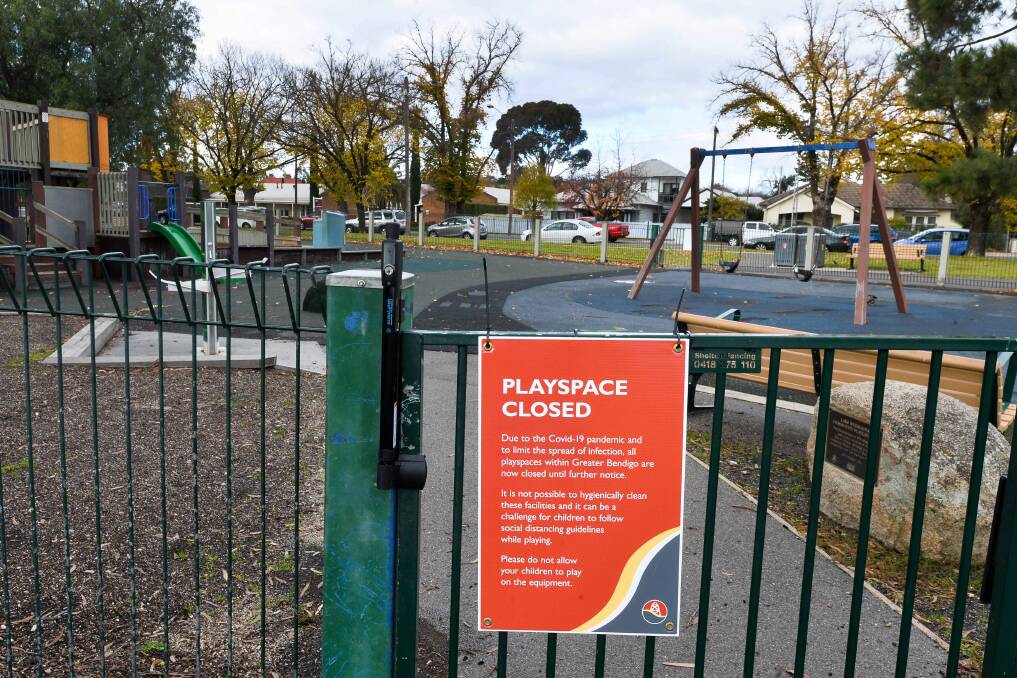 Playgrounds will reopen from Tuesday. Picture: BRENDAN MCCARTHY