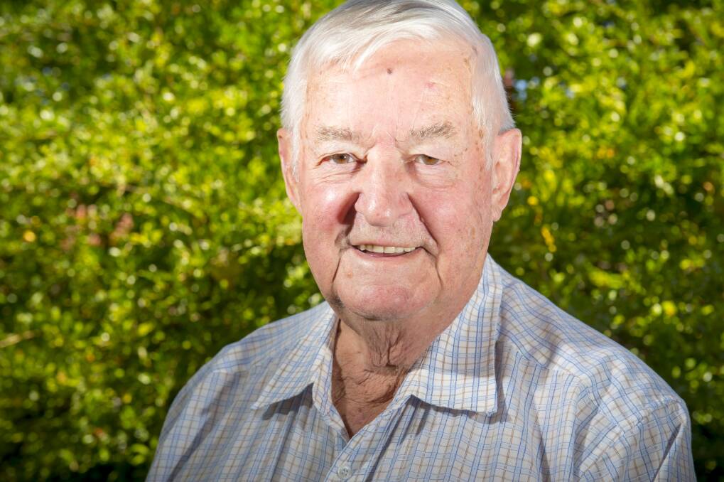 HONOURED: Bendigo local Gordon McKern was presented with Rotary's Service Above Self award in recognition of his work helping the community over the last 43 years. Picture: DARREN HOWE