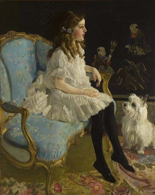 FAVOURITE: Some of the gallery’s most beloved paintings will be returning to display in the historic courts including George Lambert's Girl with Dog, 1912, oil on canvas, purchased 1960.