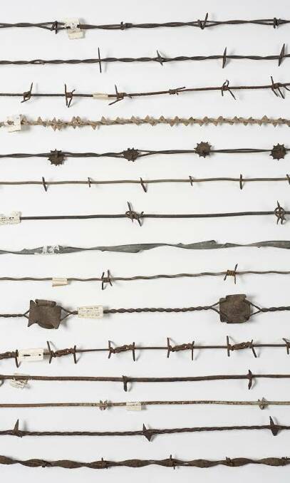 COLLECTORS: Barbed wire, various patents, 1870s-1970s. Collection Eddie Ford. Photograph: Ian Hill.