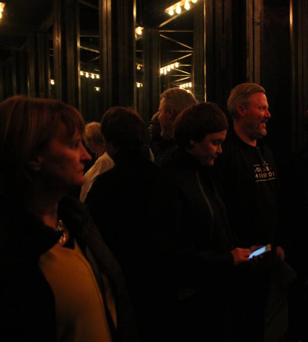 INTERESTING: Exhibiting Culture attendees enjoying House of Mirrors.
 
