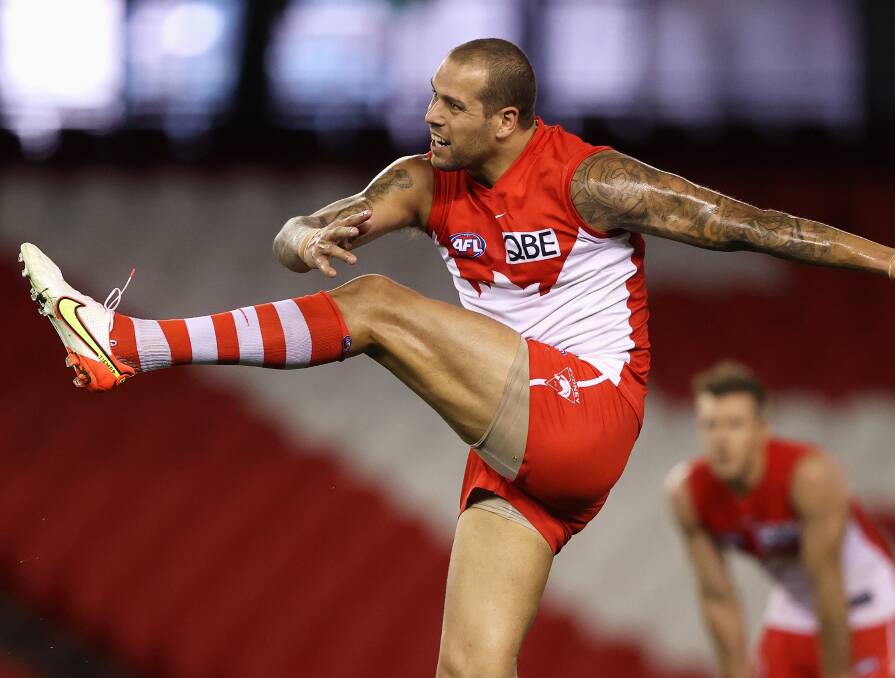 EARLY FOCUS: All eyes will be on Lance "Buddy" Franklin as he chases the magical 1000-goal milestone. Picture: Robert Cianflone/Getty Images