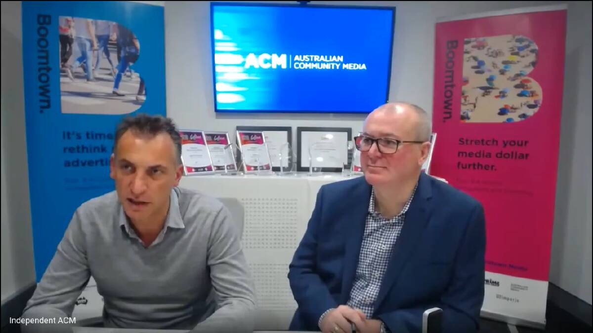 GROWTH: Staff from dozens of sites around the ACM network joined a live video hook-up to hear Mr Catalano answer their questions.