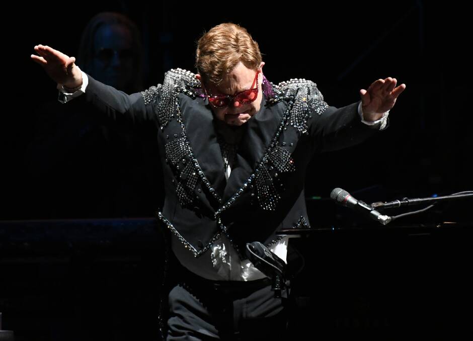 THE LEGEND: Sir Elton John wowed 20,000 people during his concert in Bathurst on Wednesday night. Photos: CHRIS SEABROOK