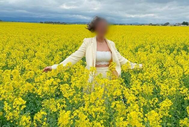 Farmers are urging people not to enter canola fields due to significant biosecurity risks to canola crops. Picture via Instagram