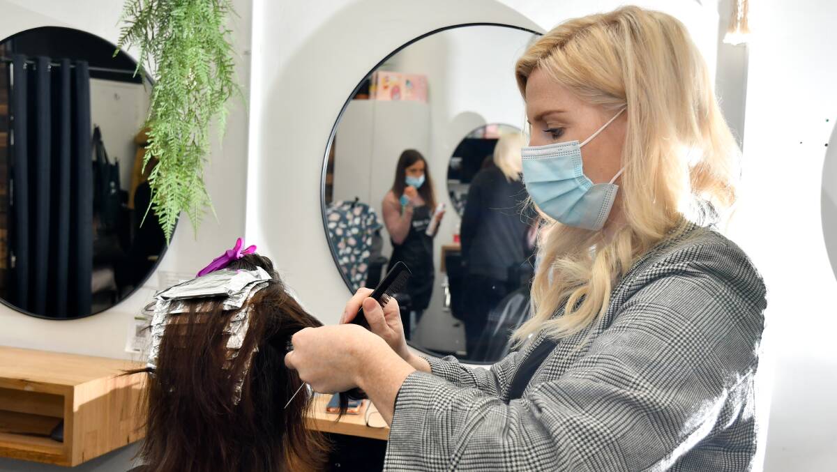 Hair Retreat owner Jessica Cutting says it's a struggle to find staff after a spate of lockdowns. Picture: NONI HYETT