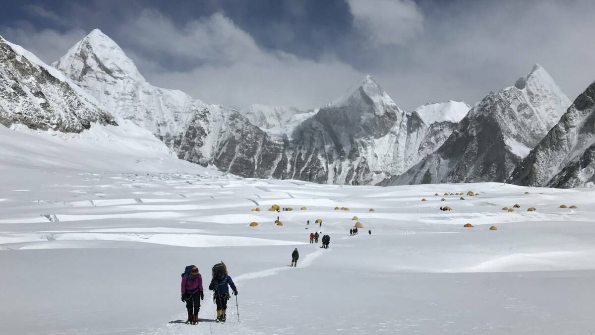 Sam McMahon's Everest expedition. Picture: supplied
