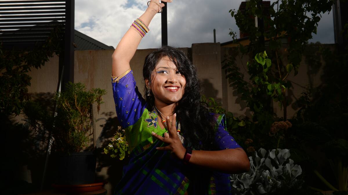 Shreya Tumu's performance in Kultur-All Makaan mixes Indian dance and music with other cultures. Picture: DARREN HOWE