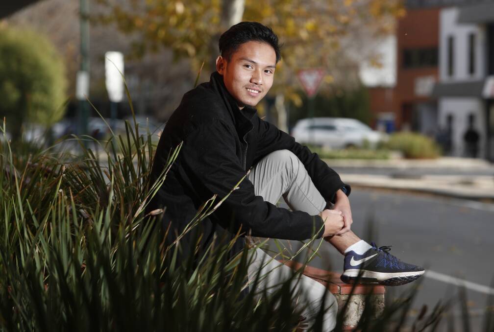 Myo Chit Oo came to Australia aged 13 with his family. Picture: GLENN DANIELS.