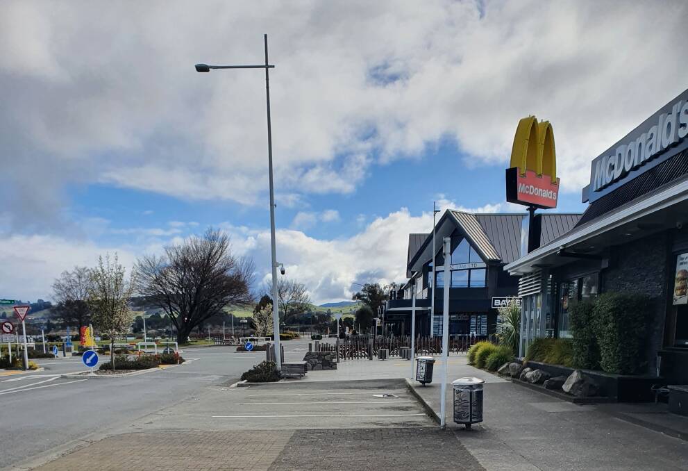 The empty streets of Lake Taupo. Picture: supplied