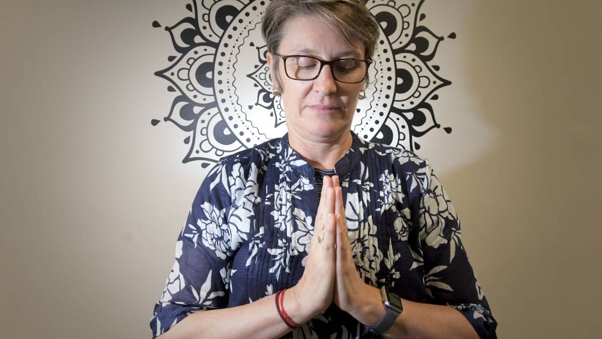 HEALING: Yoga helped Bendigo-based instructor Gina Macauley heal from trauma. Picture: NONI HYETT