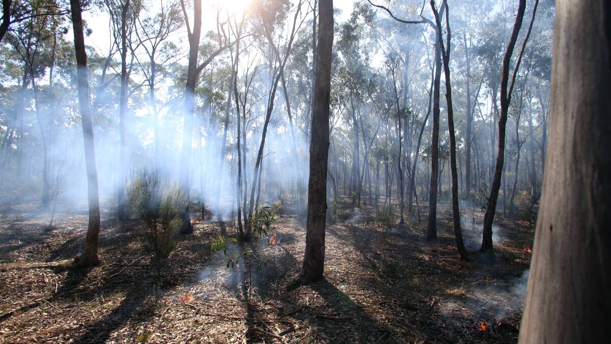 Central Victoria's first traditional burn in 2017. Picture: GLENN DANIELS