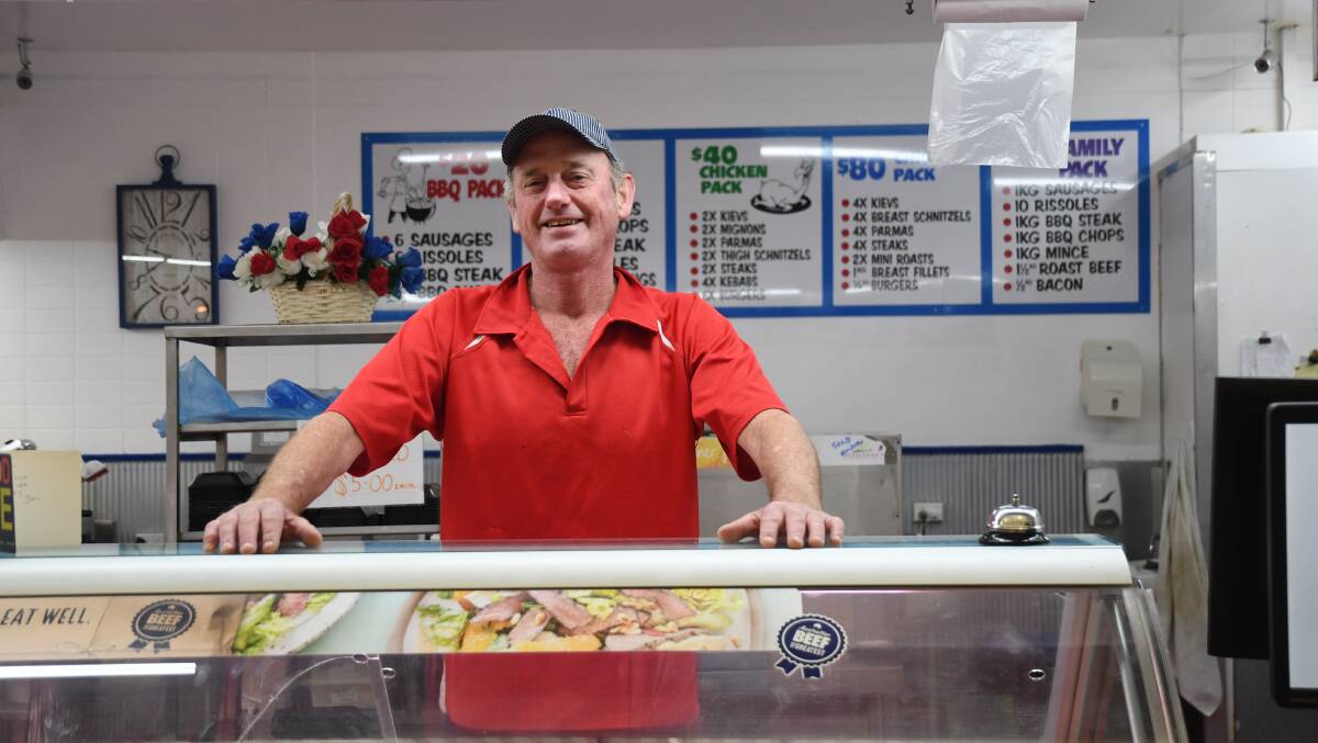 Declining foot traffic has forced Brian Wiegard to shut business the Meat Master. Picture: ELSPETH KERNEBONE