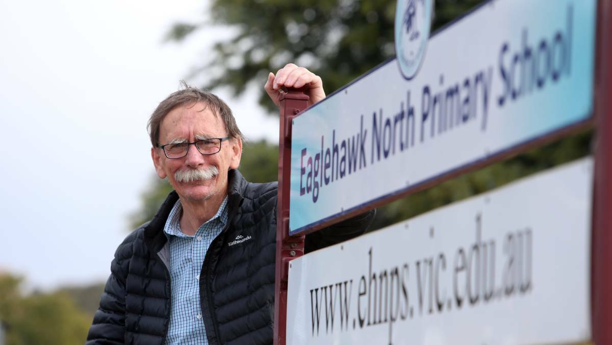 FAREWELL: Assistant Principal John Morton retired after 29 years at Eaglehawk North Primary School. Picture: GLENN DANIELS.

