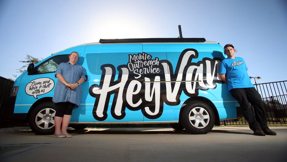 The HeyVan has seen 28 rough sleepers in its first two weeks of operation. Picture: GLENN DANIELS.