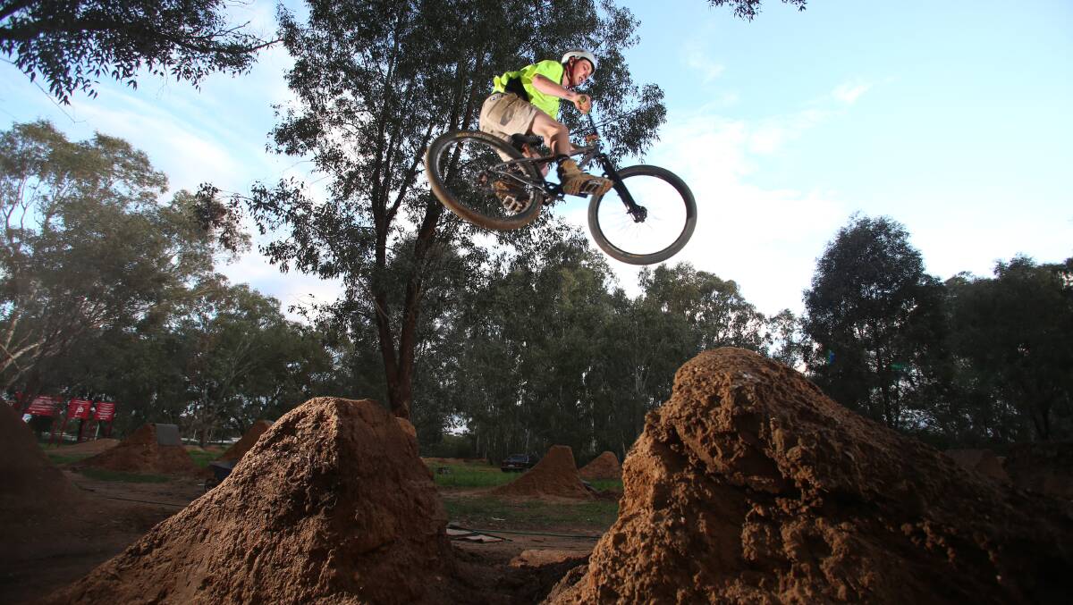 Josh Boykett takes a jump in Strathfieldsaye last year. Picture: GLENN DANIELS.