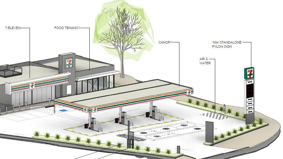 A proposal for Bendigo's first 7-Eleven was made in November. Picture: Mermac Properties Pty Ltd.