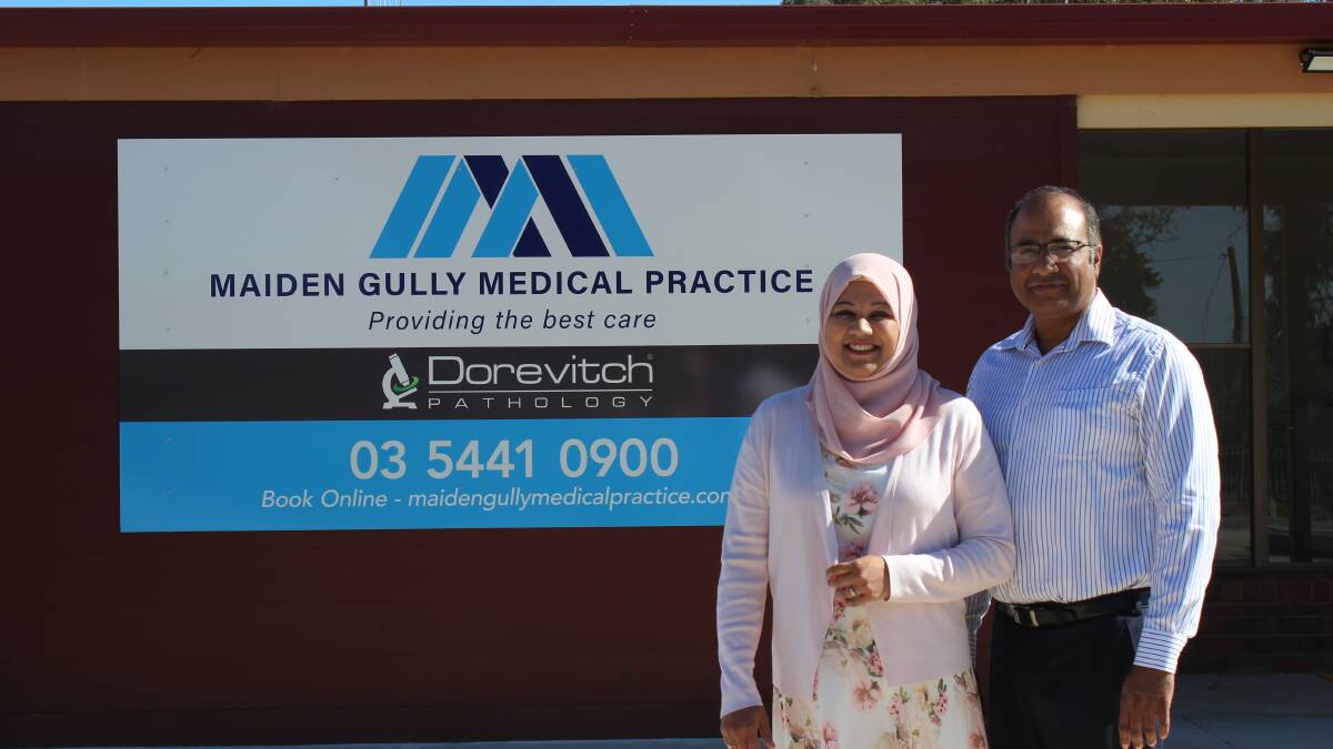 Doctors Aisha Neelam and Sajjad Muhammad are opening a new medical clinic in Maiden Gully. Picture: ELSPETH KERNEBONE
