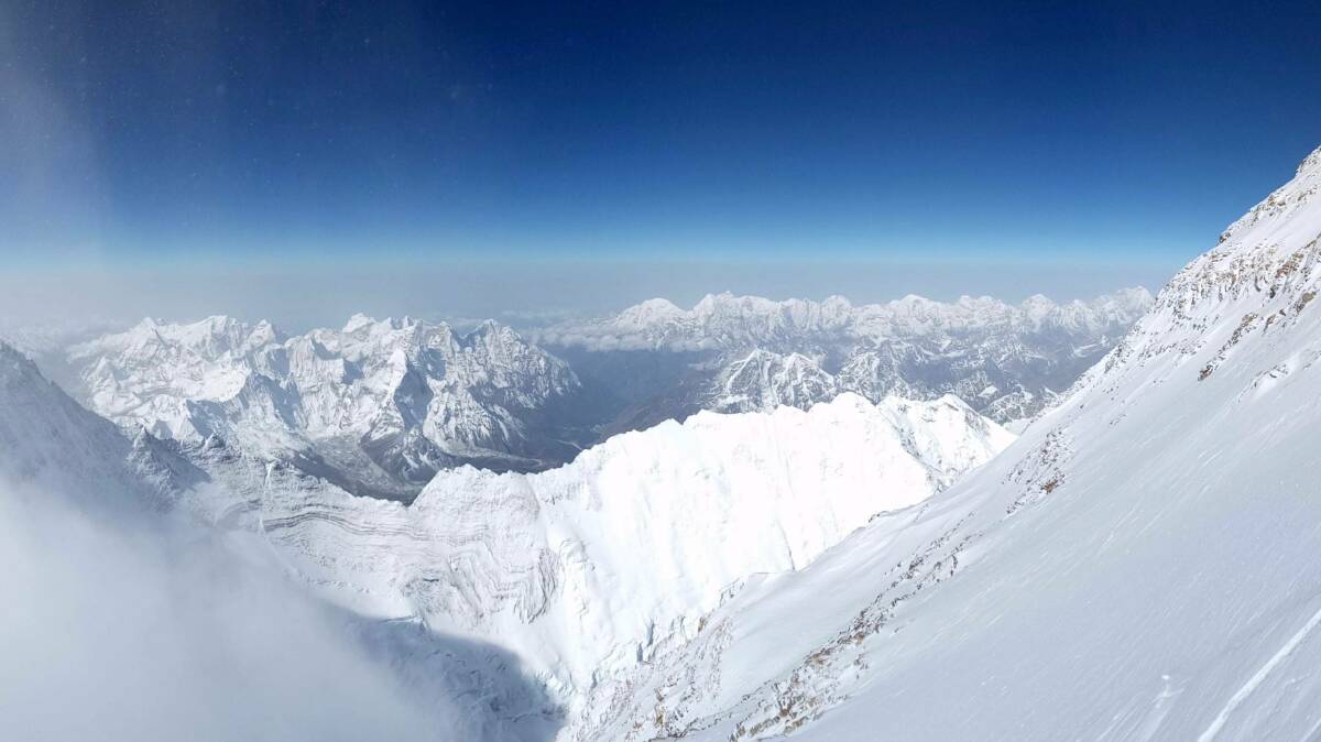 A view taken from Everest. Picture: supplied.