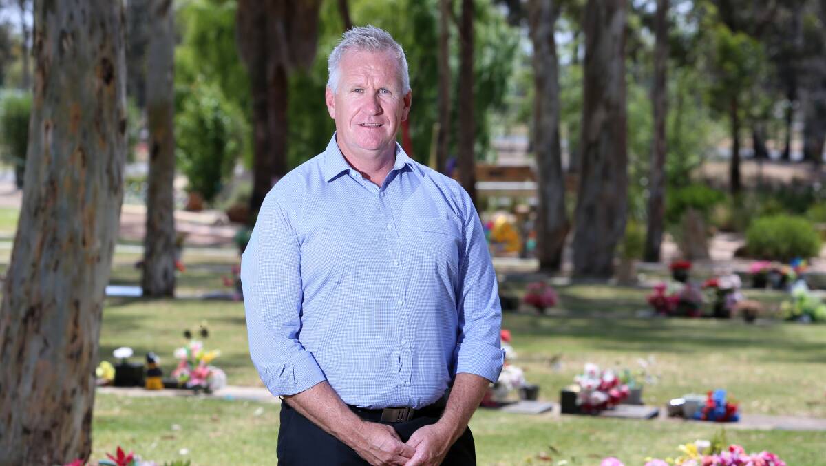 Dean McElroy, chief executive of Rememberance Parks Central Victoria. Picture: GLENN DANIELS.