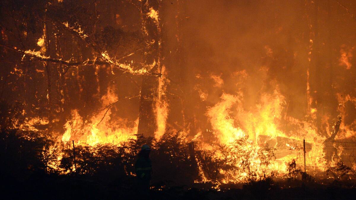 A fire in Benloch in January 2019. Picture: DARREN HOWE