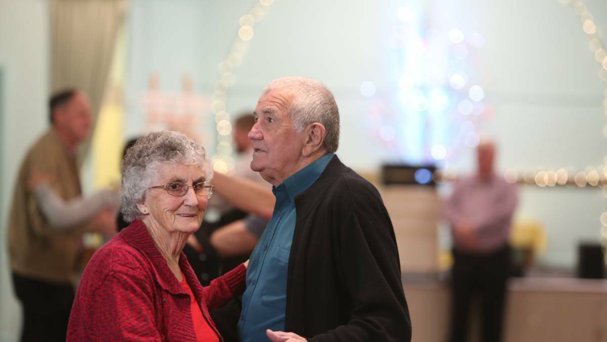 Dancers enjoy the music and memories at Spring Gully Hall. Picture: GLENN DANIELS.


