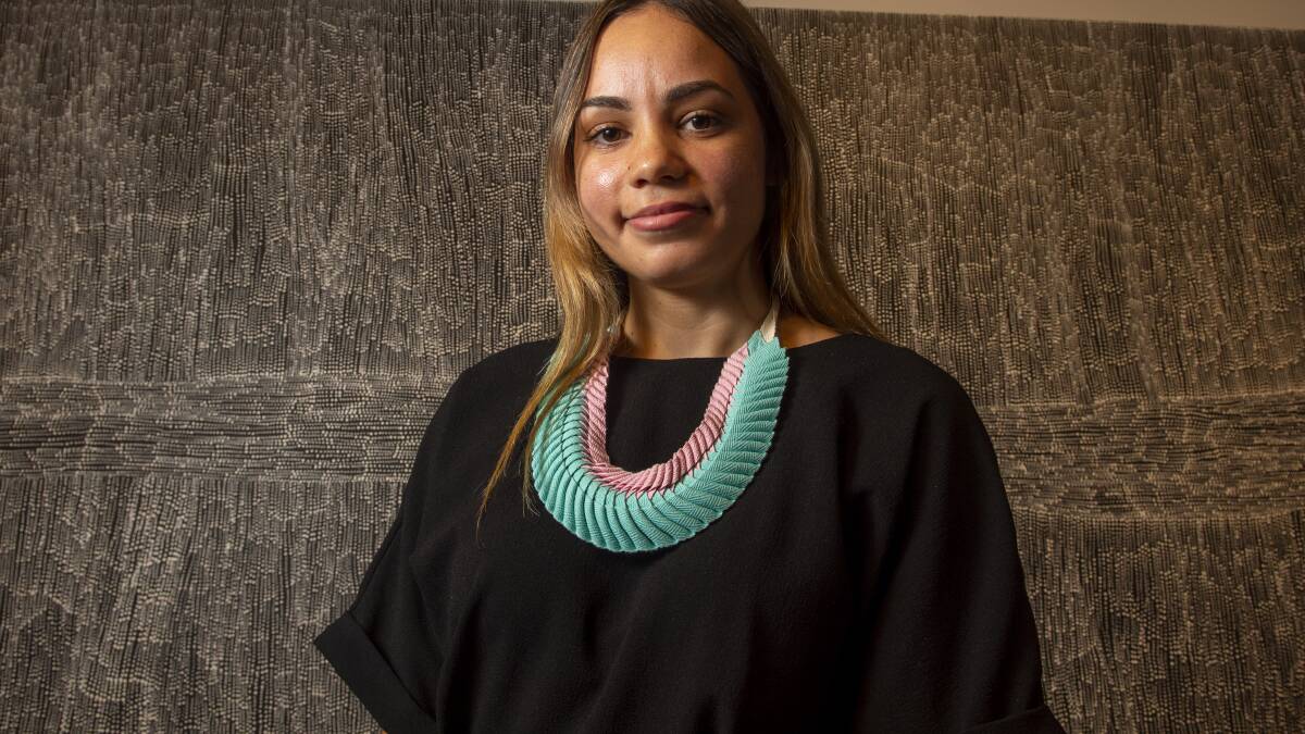Kanntju woman and First Nations Curator Shonae Hobson. Picture: DARREN HOWE