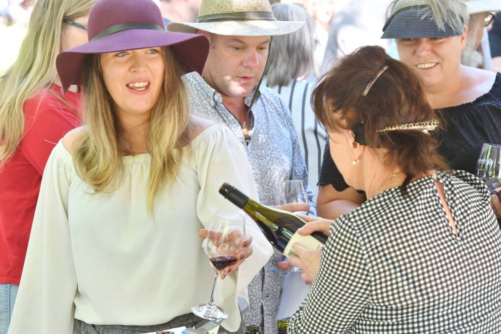 WINE WONDER: Punters enjoy Bendigo's 2019 Strategem Winemakers Festival. Picture: DARREN HOWE