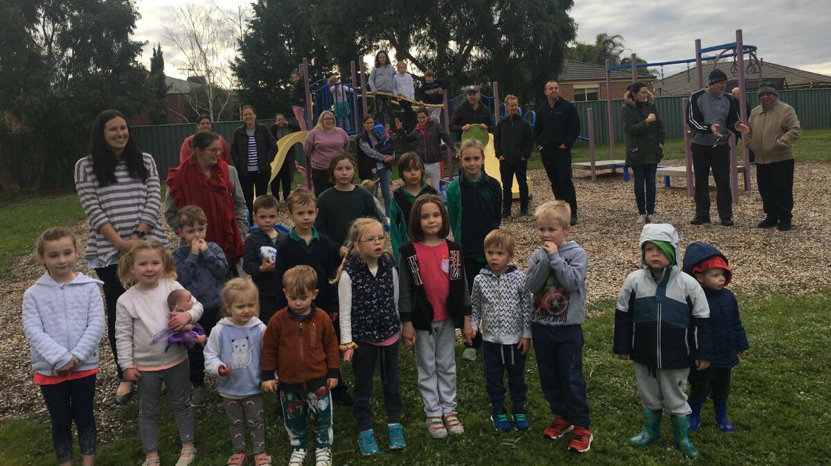 Residents are concerned by the planned closure of a playground on Sunset Drive. Picture: supplied.