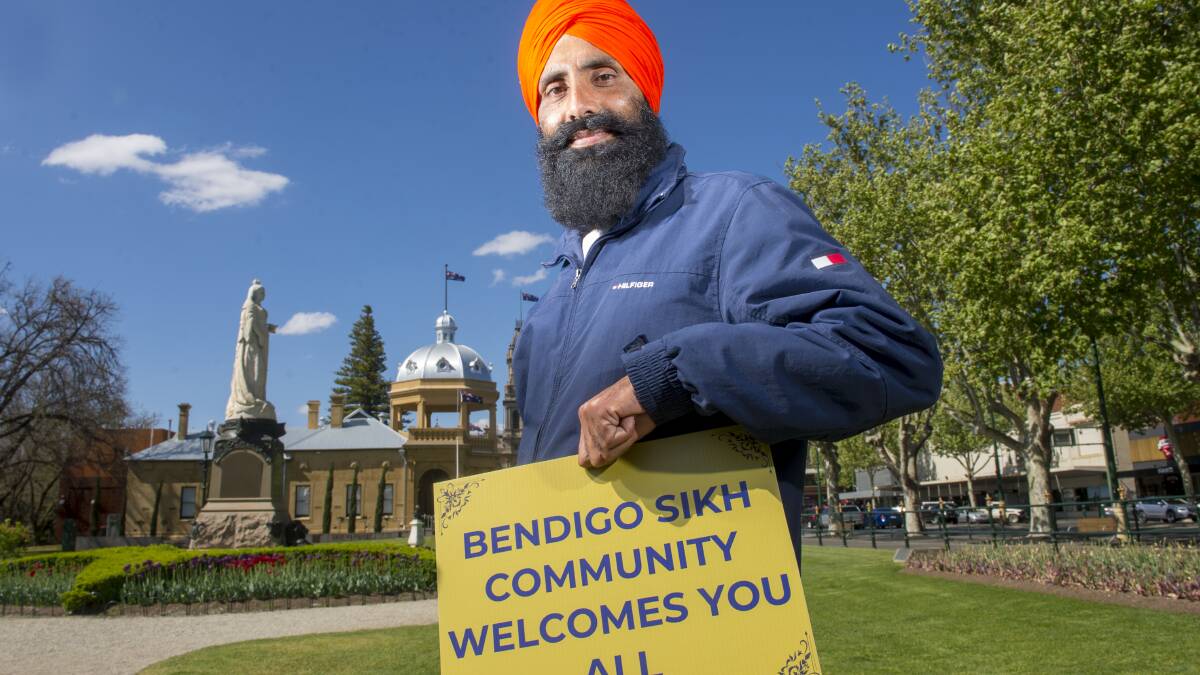 OPEN TO ALL: Parade organiser Sandeep Singh said people of all faiths and cultures were welcome. Picture: DARREN HOWE