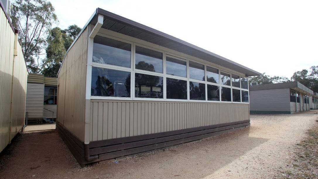 A portable at Maiden Gully Primary School in 2018. Picture:GLENN DANIELS
