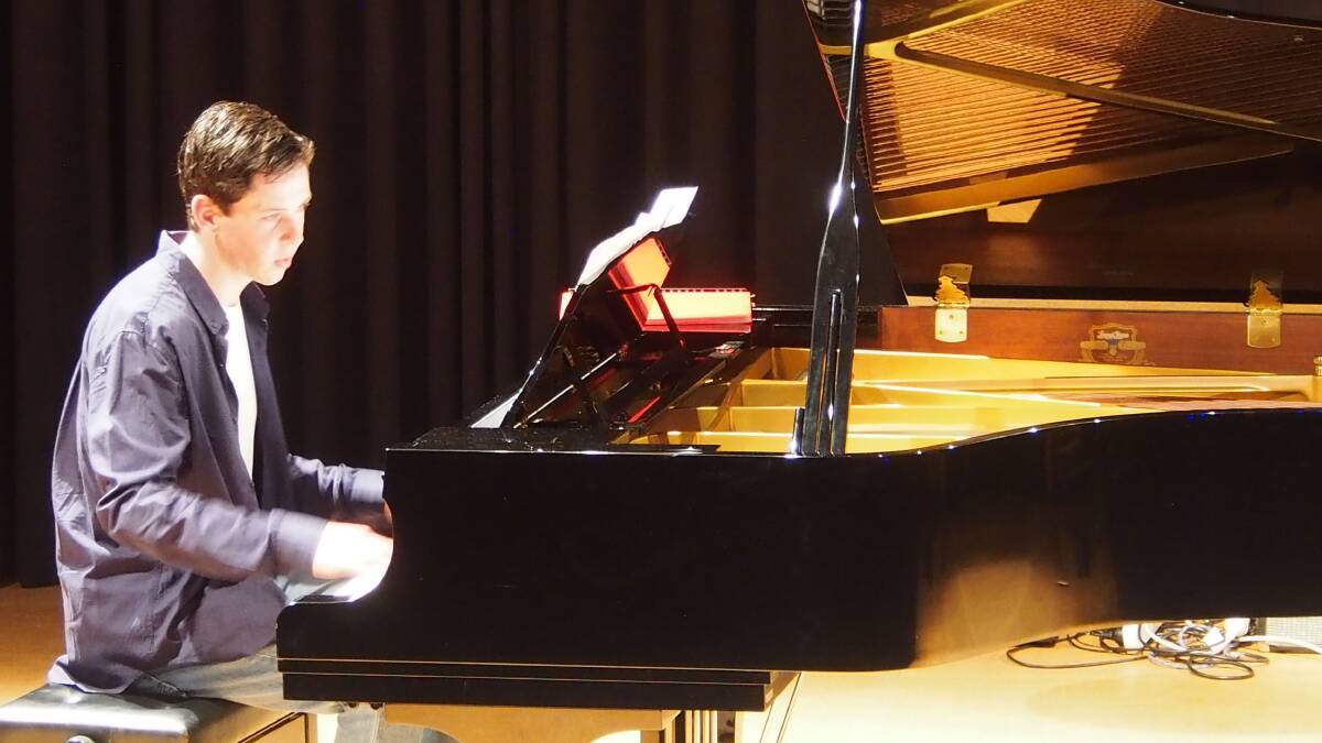 PIANO PERFORMANCE: Zac McCarty plays. Picture: SUPPLIED