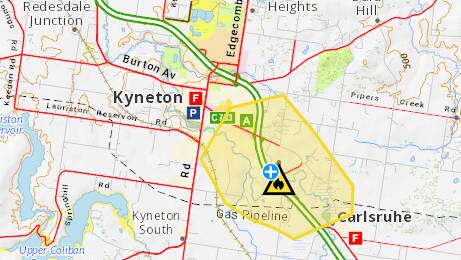 The advice warning at 4.40pm. Picture: VicEmergency