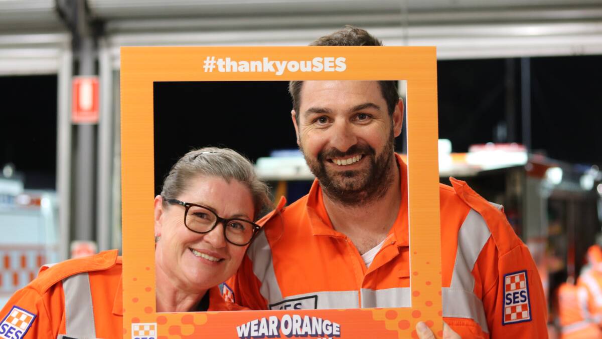 WOW: Bendigo SES unit members put on their orange to celebrate Wear Orange Wednesday. Picture: SUPPLIED